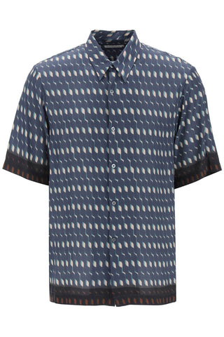 "two-tone Print Shirt With