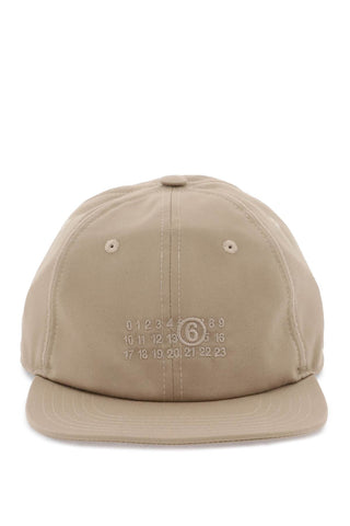 Baseball Cap With Numeric Embroidery