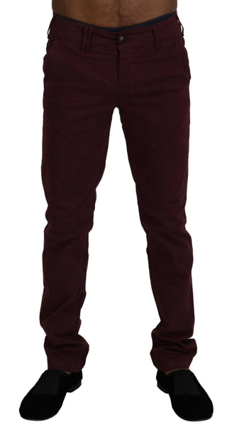 Cycle Clothing Maroon / IT46 | S / Material: 97% Cotton 3% Elastane Maroon Skinny Fit Cotton Pants