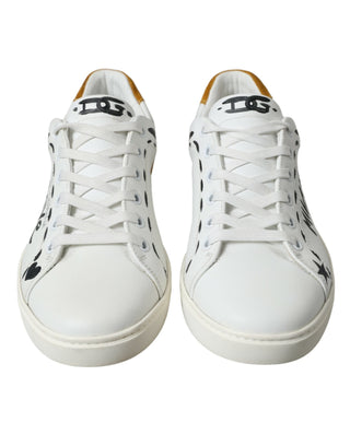 Dolce & Gabbana Men White / EU39.5/US6.5 / Material: 100% Calfskin Leather Sleek White Low Top Leather Sneakers