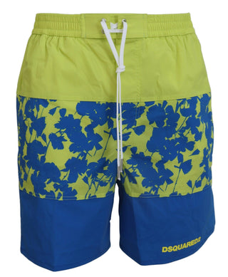 Dsquared² Clothing Blue / IT48 | M / Material: 92% Polyamide, 8% Elastane Exquisite Blue Green Swim Shorts Boxer