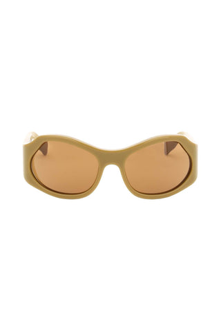 Ferragamo Accessories Khaki / os oval sunglasses