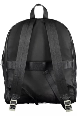 Guess Jeans Bags Black Sleek Black Nylon Backpack with Laptop Compartment