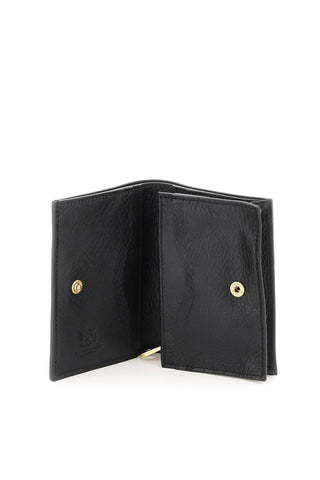 Il Bisonte Earrings Black / os leather wallet