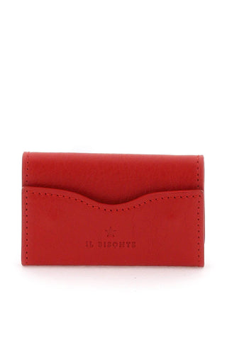 Il Bisonte Earrings Red / os leather key holder