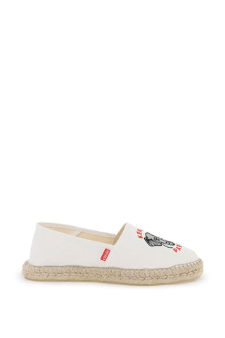 Kenzo Earrings canvas espadrilles with logo embroidery