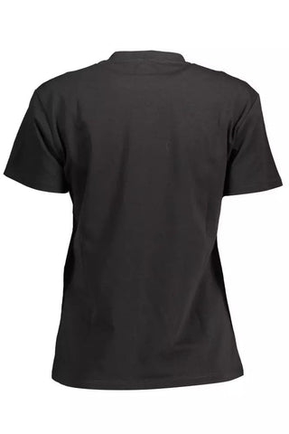 Kocca Clothing Black / S Chic Short Sleeve Printed Tee with Logo Detail