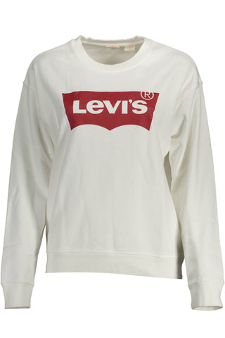 Levi's Clothing Chic White Cotton Logo Sweatshirt