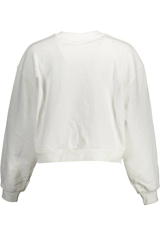 Levi's Clothing White / XS Chic White Cotton Round Neck Sweater