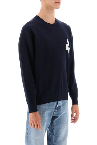 Marant Clothing Blue / s wool cotton atley sweater