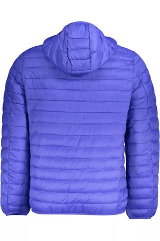 Norway 1963 Clothing Sleek Blue Polyamide Hooded Jacket