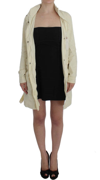 P.a.r.o.s.h. Clothing S / Beige / Material: 100% Nylon Chic Beige Trench Jacket Coat