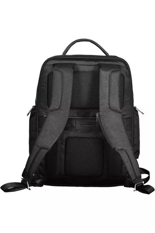Piquadro Bags Black Sleek Eco-Conscious Urban Backpack