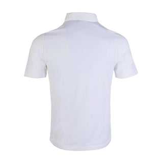 Elegant White Polo Shirt With Italian Flair
