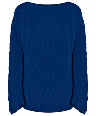 Elegant Wool-cashmere Boat Neck Sweater