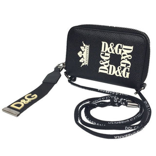 Elegant Leather Zip Wallet With Shoulder String