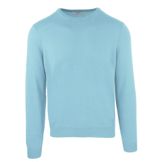 Sky Blue Luxe Cashmere-wool Blend Sweater