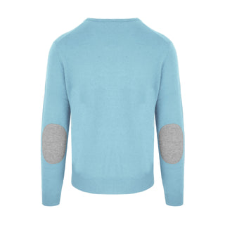 Sky Blue Luxe Cashmere-wool Blend Sweater