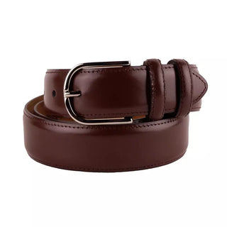 Elegant Smooth Brown Calfskin Belt