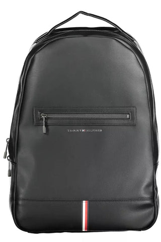 Tommy Hilfiger Bags Black Sleek Black Contrasting Detail Backpack