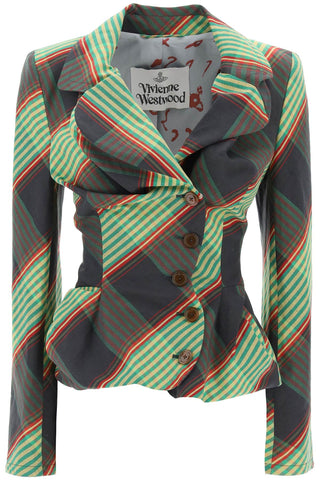 Vivienne Westwood Tie Clips Multicolor / 40 drunken tailored draped jacket